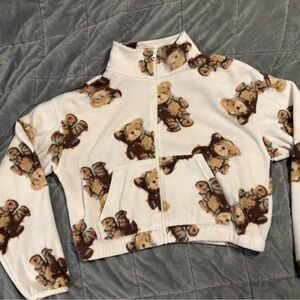 Grayson Threads White Teddy Bear Hoodie